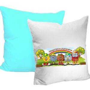 Perna personalizata 40x40 prieteni albastru
